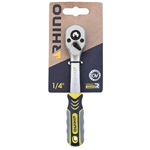Rhino Ratchet Wrench Reversible Ratchet Reversible Socket Wrench Made of Steel (Chrome Vanadium) 1/4 Inch Square Drive High Quality Available in Various Sizes Rhino Ratchet Wrench Reversible Ratchet Reversible Socket Wrench Made of Steel (Chrome Vanadium) 1/4 Inch Square Drive High Quality Available in Various Sizes