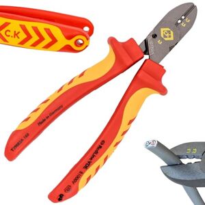 C.K Redline 2025 Edition VDE CombiCutter 2, 160 mm German Electrical Wire Cable Side Cutter, Stripper, Screw Shear, Lanyard Heavy Duty Electrician Croppers, Electricians Snips, CK Tools T39082A 160 C.K Redline 2025 Edition VDE CombiCutter 2, 160 mm German Electrical Wire Cable Side Cutter, Stripper, Screw Shear, Lanyard Heavy Duty Electrician Croppers, Electricians Snips, CK Tools T39082A 160