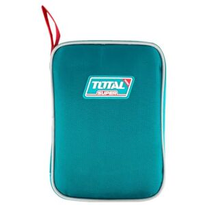 TOTAL Set of 9 Tools in Canvas Case Tape Measure Phillips Flathead Screwdriver Adjustable Wrench Flat Nose and Combination Pliers Utility Knife Voltage Tester Screwdriver MiniHammer TOTAL Set of 9 Tools in Canvas Case Tape Measure Phillips Flathead Screwdriver Adjustable Wrench Flat Nose and Combination Pliers Utility Knife Voltage Tester Screwdriver MiniHammer