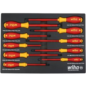 Wiha 10 Piece Insulated SoftFinish Cushion Grip Screwdriver Set Wiha 10 Piece Insulated SoftFinish Cushion Grip Screwdriver Set
