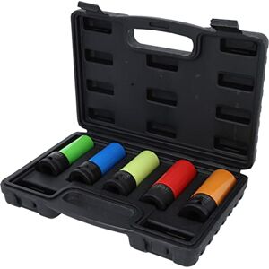KS TOOLS 515.0870 1/2 Inch Aluminium Rims Power Socket Set 5 Pieces (15 17 19 21 22 mm) KS TOOLS 515.0870 1/2 Inch Aluminium Rims Power Socket Set 5 Pieces (15 17 19 21 22 mm)