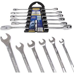 Goodyear 6pc Spanner Set-Durable Chrome Vanadium Steel Precision Fit for Professional Metric Sizes8-17mm Ideal for Car Repairs & Maintenance Anti-Slip Grip Long-Lasting Performance Versatile Tool Goodyear 6pc Spanner Set-Durable Chrome Vanadium Steel Precision Fit for Professional Metric Sizes8-17mm Ideal for Car Repairs & Maintenance Anti-Slip Grip Long-Lasting Performance Versatile Tool