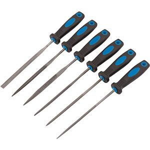 Draper 83480 Soft Grip Needle File 6 Piece Set, Blue, 150 mm Draper 83480 Soft Grip Needle File 6 Piece Set, Blue, 150 mm