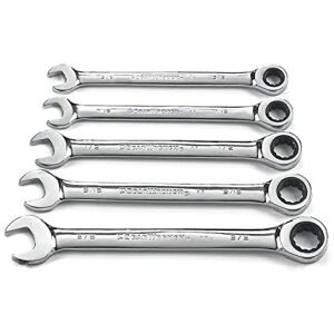GEARWRENCH 5 Pc. 12 Pt. Ratcheting Combination Wrench Set, SAE 93005 GEARWRENCH 5 Pc. 12 Pt. Ratcheting Combination Wrench Set, SAE 93005