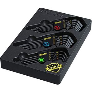 LEXIVON Master Wrench Key Set, 35-Piece Long Arm Ball End Hex Keys 3-Pack Metric/SAE & Star, Industrial Grade S2 Alloy Steel (LX-131) LEXIVON Master Wrench Key Set, 35-Piece Long Arm Ball End Hex Keys 3-Pack Metric/SAE & Star, Industrial Grade S2 Alloy Steel (LX-131)