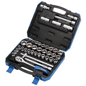 Draper 82136 1/2" Sq. Dr. Combined MM/AF Socket Set (41 Piece) Draper 82136 1/2" Sq. Dr. Combined MM/AF Socket Set (41 Piece)