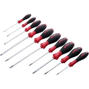 Wiha 30290 SoftFinish Grip Screwdriver Set, Slotted 3.0-6.5, Phillips Number 0-2 and Square Number 1-3, 10-Piece Set Wiha 30290 SoftFinish Grip Screwdriver Set, Slotted 3.0-6.5, Phillips Number 0-2 and Square Number 1-3, 10-Piece Set
