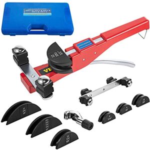 VEVOR Pipe Bender, 7 Dies 1/4-7/8 Inch Refrigeration Ratcheting Tube Bender Kit, 90° Tubing Bender for HVAC, Copper/Aluminum Tubes VEVOR Pipe Bender, 7 Dies 1/4-7/8 Inch Refrigeration Ratcheting Tube Bender Kit, 90° Tubing Bender for HVAC, Copper/Aluminum Tubes