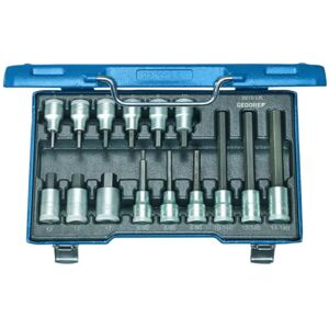 GEDORE LKM 19 Screwdriver Set 1/2 Inch 15-Piece Inner 6-Carat 5-17 mm GEDORE LKM 19 Screwdriver Set 1/2 Inch 15-Piece Inner 6-Carat 5-17 mm