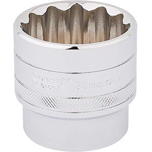 Draper 33594 1/2" Square Drive 12 Point Socket, 36mm Size Draper 33594 1/2" Square Drive 12 Point Socket, 36mm Size