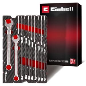 Einhell Original Pad Combination Wrench Set 19 pcs (12-Point Profile, Chrome Vanadium Steel, Satin Finish, 6–27 mm, EVA Insert, E-Case System) Einhell Original Pad Combination Wrench Set 19 pcs (12-Point Profile, Chrome Vanadium Steel, Satin Finish, 6–27 mm, EVA Insert, E-Case System)