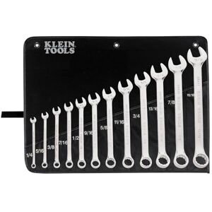 KLEIN TOOLS Combination Wrench Set, 12-Piece 68404 KLEIN TOOLS Combination Wrench Set, 12-Piece 68404
