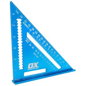 OX TOOLS Pro Aluminium Rafters Square Metric 180mm, Blue OX TOOLS Pro Aluminium Rafters Square Metric 180mm, Blue