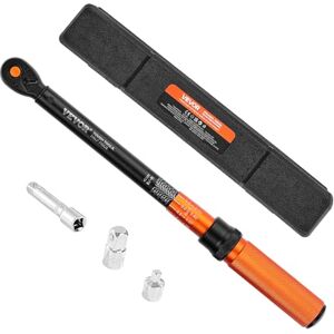 VEVOR Click Torque Wrench, 3/8 Inch Drive, 10-100 lbf-ft / 13.6-135.6 N.m, Dual-Direction Torque Wrench with Dual Range Scales, 72-Tooth, ±3% High Precision, with Carrying Case, for Automobile Repair VEVOR Click Torque Wrench, 3/8 Inch Drive, 10-100 lbf-ft / 13.6-135.6 N.m, Dual-Direction Torque Wrench with Dual Range Scales, 72-Tooth, ±3% High Precision, with Carrying Case, for Automobile Repair