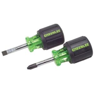 Greenlee 0153-04C Stubby Screwdriver Set, 2 Piece Greenlee 0153-04C Stubby Screwdriver Set, 2 Piece