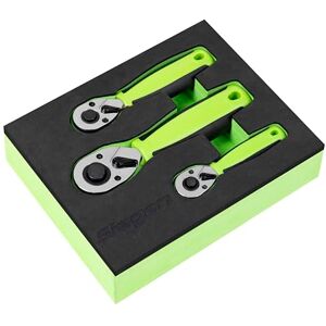 Sealey Siegen by Stubby Ratchet Wrench Set 3pc S01330 Sealey Siegen by Stubby Ratchet Wrench Set 3pc S01330