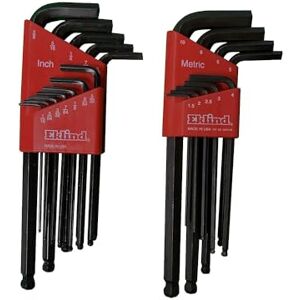 Eklind Tool 13221 Ball-Hex L-Key Allen Wrench Combo- Inch/MM (2 Sets 21pc) Eklind Tool 13221 Ball-Hex L-Key Allen Wrench Combo- Inch/MM (2 Sets 21pc)