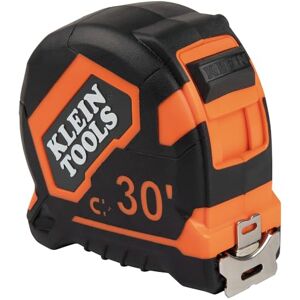 KLEIN TOOLS 9230 Tape Measure, Heavy-Duty Measuring Tape with 30-Foot Double-Hook Double-Sided Nylon Reinforced Blade, with Metal Belt Clip KLEIN TOOLS 9230 Tape Measure, Heavy-Duty Measuring Tape with 30-Foot Double-Hook Double-Sided Nylon Reinforced Blade, with Metal Belt Clip