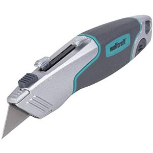 Wolfcraft Professional Dual Blade Knife I 4200000 I for Cutting Solid Materials Using a Trapezium or Hook Blade Wolfcraft Professional Dual Blade Knife I 4200000 I for Cutting Solid Materials Using a Trapezium or Hook Blade