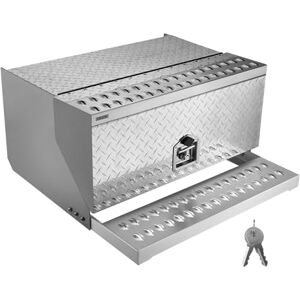 VEVOR Semi-Truck Step Tool Box, 760 x 750 x 400 mm Heavy Duty Aluminum Diamond Plate Toolbox, Waterproof Cab Entry Step Storage Box with T-Handle Lock & Keys for Flatbed, Crane, and Semi Trucks VEVOR Semi-Truck Step Tool Box, 760 x 750 x 400 mm Heavy Duty Aluminum Diamond Plate Toolbox, Waterproof Cab Entry Step Storage Box with T-Handle Lock & Keys for Flatbed, Crane, and Semi Trucks