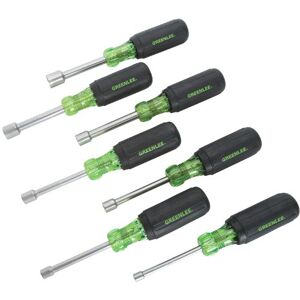 Greenlee 0253-01C Nut Driver Set with 3" Hollow Shaft, 7 Piece Greenlee 0253-01C Nut Driver Set with 3" Hollow Shaft, 7 Piece