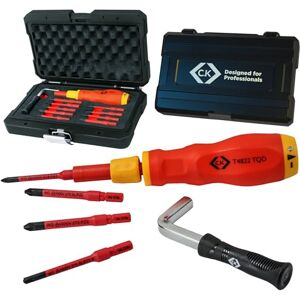 C.K Dexpress VDE Adjustable 1.2 – 6.0 Nm Torque Screwdriver Set, Up to 10x More Accurate, 10pc Electricians Kit, ISO 6789 Calibrated, 9 Slim Bits inc. RCBO Tool, Hard Toolbox Case, CK Tools, T4822 TQD C.K Dexpress VDE Adjustable 1.2 – 6.0 Nm Torque Screwdriver Set, Up to 10x More Accurate, 10pc Electricians Kit, ISO 6789 Calibrated, 9 Slim Bits inc. RCBO Tool, Hard Toolbox Case, CK Tools, T4822 TQD