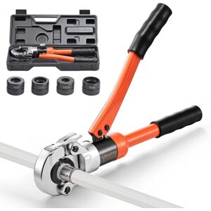 VEVOR Hydraulic Pipe Crimping Tool, PEX & Aluminum-Plastic Tube Fittings Crimper with TH16 TH20 TH26 TH32 Jaws & Carrying Case, Press Crimper Tool Kit for Plumbing Repairs & Installations VEVOR Hydraulic Pipe Crimping Tool, PEX & Aluminum-Plastic Tube Fittings Crimper with TH16 TH20 TH26 TH32 Jaws & Carrying Case, Press Crimper Tool Kit for Plumbing Repairs & Installations