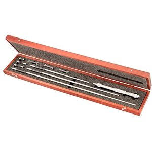 Starrett 124CZ Solid-Rod Vernier Inside Micrometer Set, 8-32" Range, 0.001" Graduation, +/-0.0001" Accuracy, With Case Starrett 124CZ Solid-Rod Vernier Inside Micrometer Set, 8-32" Range, 0.001" Graduation, +/-0.0001" Accuracy, With Case