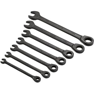 Draper 51178 Hi-Torque Metric Ratcheting Combination Spanner, Black, Set of 7 Pieces Draper 51178 Hi-Torque Metric Ratcheting Combination Spanner, Black, Set of 7 Pieces