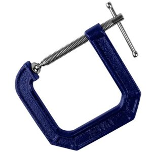 IRWIN Tools Quick-Grip 100 Series Deep Throat C-Clamp, 3-inch by 4 1/2-inch Throat (225134),Blue IRWIN Tools Quick-Grip 100 Series Deep Throat C-Clamp, 3-inch by 4 1/2-inch Throat (225134),Blue