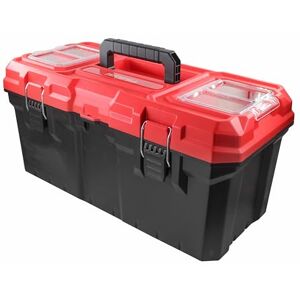 Faithfull Plastic Toolbox 552mm (22in) – Durable Polypropylene Tool Box with Removable Tote Tray, Dual-Lid Organisers & Steel Latches – Dustproof & Water-Resistant Storage Case for Tools & Accessories Faithfull Plastic Toolbox 552mm (22in) – Durable Polypropylene Tool Box with Removable Tote Tray, Dual-Lid Organisers & Steel Latches – Dustproof & Water-Resistant Storage Case for Tools & Accessories