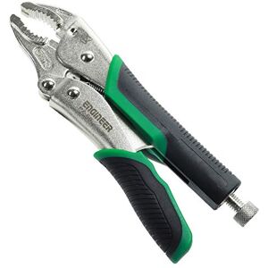 ENGINEER Locking Pliers with Unique Non-Slip/gripping Screw Removal Jaws for The Easy Extraction of Damaged/Stuck Screws, Black/Green. Neji-Saurus mole Grip Pliers by (Medium) ENGINEER Locking Pliers with Unique Non-Slip/gripping Screw Removal Jaws for The Easy Extraction of Damaged/Stuck Screws, Black/Green. Neji-Saurus mole Grip Pliers by (Medium)