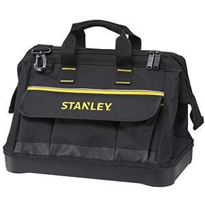 Stanley 600 Denier Open Mouth Tote Tool Bag, Multi-Pocket Storage Organiser for Tools and Small Parts, 16 inch, 1-96-183 Stanley 600 Denier Open Mouth Tote Tool Bag, Multi-Pocket Storage Organiser for Tools and Small Parts, 16 inch, 1-96-183