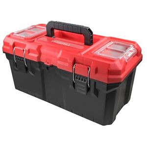 Faithfull Plastic Toolbox 476mm (19in) – Durable Polypropylene Tool Box with Removable Tote Tray, Dual-Lid Organisers & Steel Latches – Dustproof & Water-Resistant Storage Case for Tools & Accessories Faithfull Plastic Toolbox 476mm (19in) – Durable Polypropylene Tool Box with Removable Tote Tray, Dual-Lid Organisers & Steel Latches – Dustproof & Water-Resistant Storage Case for Tools & Accessories