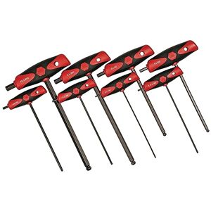 Wiha 33496 8-Piece Soft Grip T-Handle Ball End Hex Metric Wiha 33496 8-Piece Soft Grip T-Handle Ball End Hex Metric