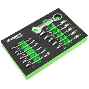 Sealey Siegen by Stubby Combination Ratchet Spanner Set in EVA Foam Tray 12pc S0633 Sealey Siegen by Stubby Combination Ratchet Spanner Set in EVA Foam Tray 12pc S0633