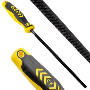 C.K Tools Engineers File Round 200mm Second Cut Tapered Point, High Carbon Black Oxide Steel, Ergonomic Two Component Grip, Secure Tang Bond, Lanyard Compatible, Professional Metal Filing, CK T0083A 8 C.K Tools Engineers File Round 200mm Second Cut Tapered Point, High Carbon Black Oxide Steel, Ergonomic Two Component Grip, Secure Tang Bond, Lanyard Compatible, Professional Metal Filing, CK T0083A 8