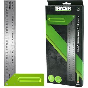 Tracer Carpenters Square 300mm (12 Inch). Carpentry Marking Tool. Try Square with 2 sets of angle lines Tracer Carpenters Square 300mm (12 Inch). Carpentry Marking Tool. Try Square with 2 sets of angle lines