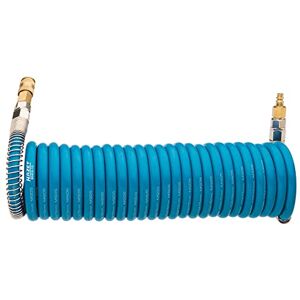 Hazet tubo spiralato per aria compressa 9040S-10, tubo in polireutano altamente flessibile con lunghezza di 7,62 m, diametro interno di 10 mm e pressione di esercizio di 10 bar Hazet tubo spiralato per aria compressa 9040S-10, tubo in polireutano altamente flessibile con lunghezza di 7,62 m, diametro interno di 10 mm e pressione di esercizio di 10 bar