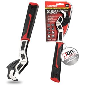 DEKTON Sum Self Locking Wrench 10"-Three-Sided Tooth Pattern Coverage Not Easy to Slip Strong Clamping Applicable to Variety of Nuts & Screw Large Opening Design, Range: 7-43mm Fast Self-Locking DEKTON Sum Self Locking Wrench 10"-Three-Sided Tooth Pattern Coverage Not Easy to Slip Strong Clamping Applicable to Variety of Nuts & Screw Large Opening Design, Range: 7-43mm Fast Self-Locking