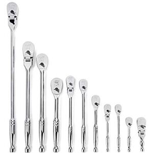 GEARWRENCH 11 Pc. 1/4", 3/8" & 1/2" Drive 84 Tooth Mixed Teardrop Ratchet Set 81296A-07 GEARWRENCH 11 Pc. 1/4", 3/8" & 1/2" Drive 84 Tooth Mixed Teardrop Ratchet Set 81296A-07