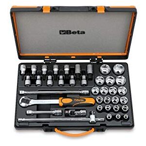 Beta 9200985 Model 920 A/C33 Bi-hex Sockets 13 Slotted Phillips and Hex Socket Drivers and 5 Accessories, 10-32mm, 1/2 Drive, 20 Pieces Beta 9200985 Model 920 A/C33 Bi-hex Sockets 13 Slotted Phillips and Hex Socket Drivers and 5 Accessories, 10-32mm, 1/2 Drive, 20 Pieces