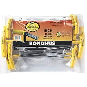 Bondhus , HTX10F 10PC 3/32-3/8 T-Handle HEX, 13338 Bondhus , HTX10F 10PC 3/32-3/8 T-Handle HEX, 13338