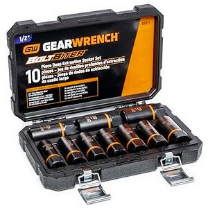 GEARWRENCH 86071 1/2" Drive Bolt Biter Deep Extraction Socket Set, 10 Pc. GEARWRENCH 86071 1/2" Drive Bolt Biter Deep Extraction Socket Set, 10 Pc.