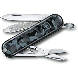 Victorinox Classic SD Swiss Army Knife, Small, Multi Tool, 7 Functions, Scissors, Nail File, Navy Camouflage Victorinox Classic SD Swiss Army Knife, Small, Multi Tool, 7 Functions, Scissors, Nail File, Navy Camouflage