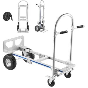 VEVOR 2 in 1 Hand Truck, 1000 lbs Load Capacity for 4-Wheel Mode, Convertible Hand Truck Dolly with Non-Slip Handle & Wheels, Portable Trolley Dolly for Moving Home, Office, Warehouse, Supermarket VEVOR 2 in 1 Hand Truck, 1000 lbs Load Capacity for 4-Wheel Mode, Convertible Hand Truck Dolly with Non-Slip Handle & Wheels, Portable Trolley Dolly for Moving Home, Office, Warehouse, Supermarket