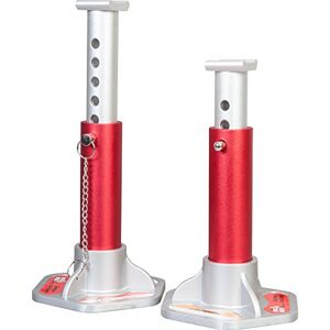 BIG RED T43004 Torin Aluminum Jack Stands with Locking Support Pins: 3 Ton (6,000 lb) Capacity, Red/Silver, 1 Pair BIG RED T43004 Torin Aluminum Jack Stands with Locking Support Pins: 3 Ton (6,000 lb) Capacity, Red/Silver, 1 Pair