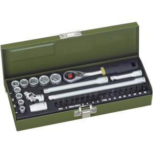 PROXXON 23078 Precision Mechanics Set with Micro Compact Ratchet 6.3 mm (1/4 Inch) and Strong Magnetic Insert 32-Piece Tool Set with Steel Box PROXXON 23078 Precision Mechanics Set with Micro Compact Ratchet 6.3 mm (1/4 Inch) and Strong Magnetic Insert 32-Piece Tool Set with Steel Box