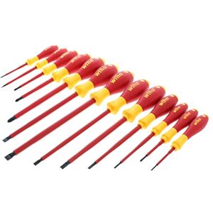 Wiha 32094 Slotted and Phillips Insulated Screwdriver Set, 1000 Volt, 13 Piece Wiha 32094 Slotted and Phillips Insulated Screwdriver Set, 1000 Volt, 13 Piece