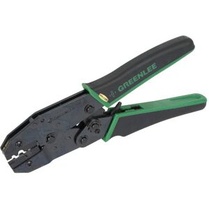 Greenlee Ratcheting Crimper, 22-8 AWG, 9 in L Greenlee Ratcheting Crimper, 22-8 AWG, 9 in L
